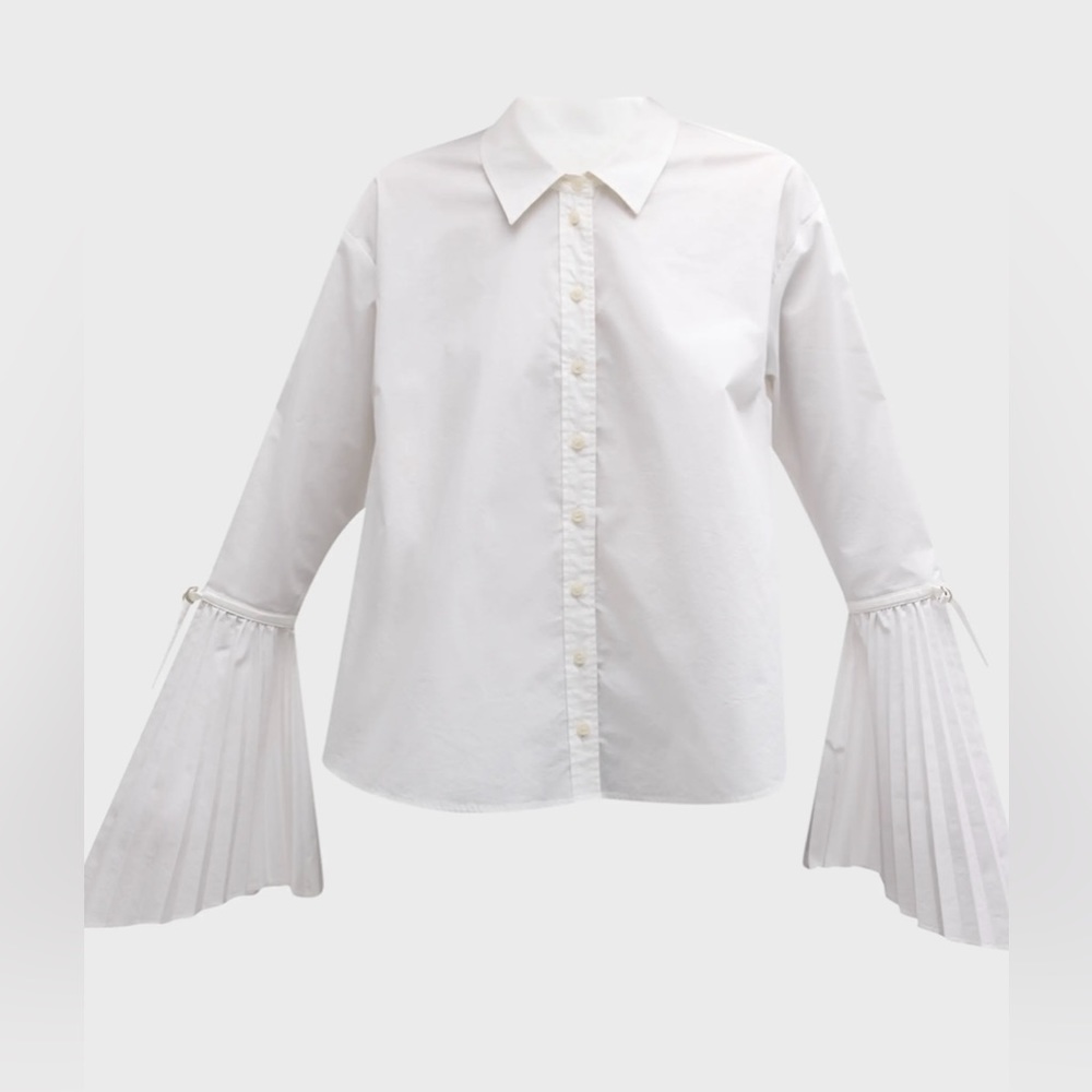 SIMKHAI - a stunning white button-front Jordy shirt